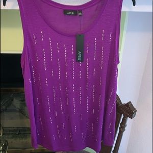 💜APT.9 SLEEVELESS TOP (L) NWT) 💜